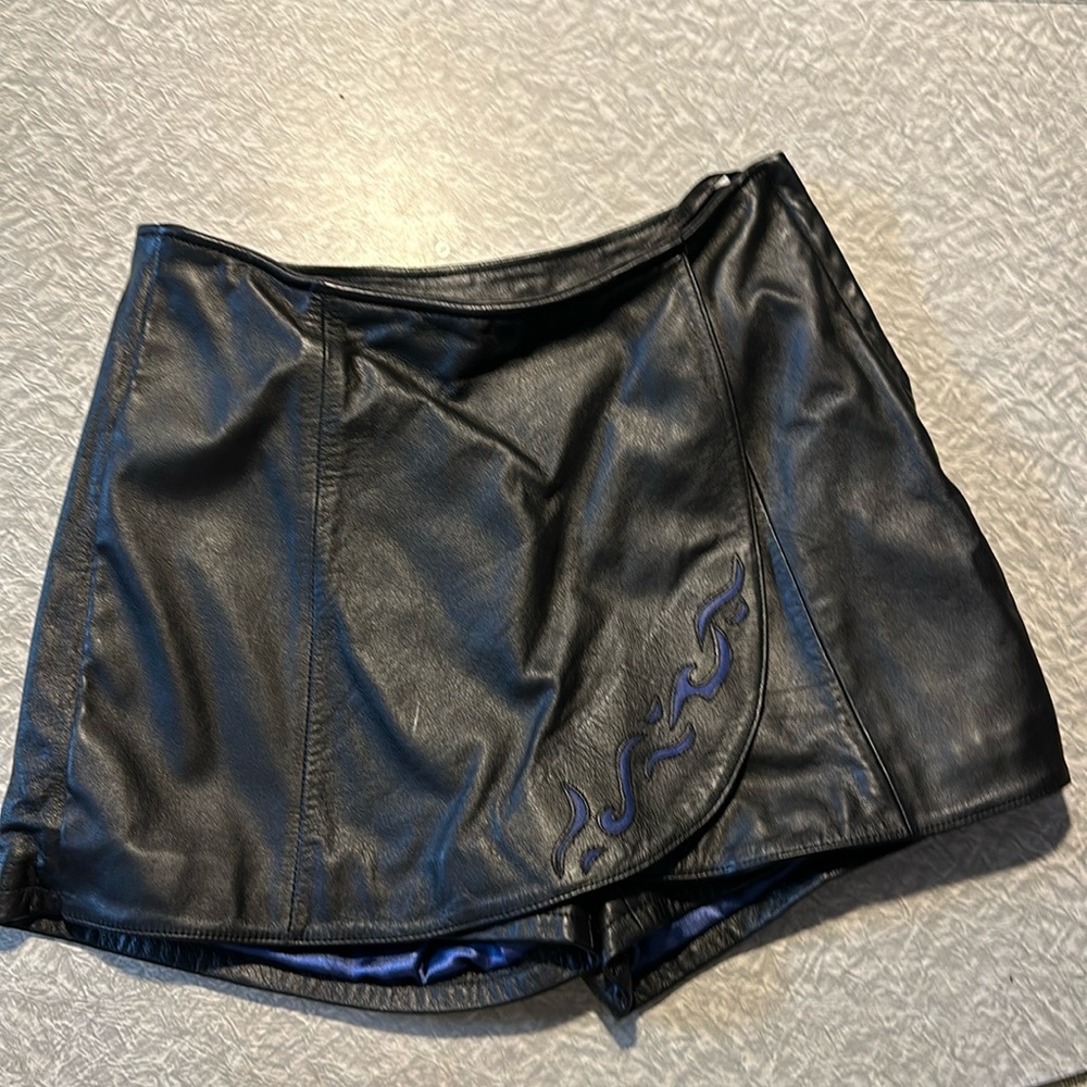 Vintage Harley Davidson Leather Shorts
